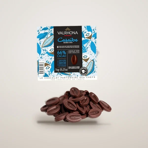 Шоколад Valrhona Caraïbe 66% — 1 кг